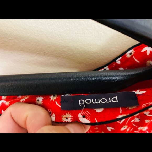 Promod Red Skirt - Picture 3 of 8